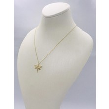 Güler Kuyumculuk 14 Ayar Altın Kalp  Kolye Uçlu Zincir