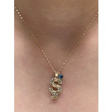 Güler Kuyumculuk Altın 3 Boyutlu Ş Harfli Aynalı Zincir