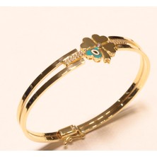 Güler Kuyumculuk Altın Yonca Model Kelepçe Bilezik