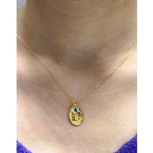 Güler Kuyumculuk Altın Nostaljik E Harfli Aynalı Zincir