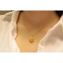 Güler Kuyumculuk Altın Tuğralı Hayalet Kolye