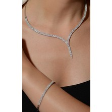 Güler Kuyumculuk Altın Suyolu Taşlı Set