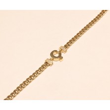 Güler Kuyumculuk Altın Ç Harfli Gurmet Künye-Bileklik