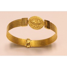 Güler Kuyumculuk 14 Ayar Trabzon Hasır Model Kelepçe Bilezik