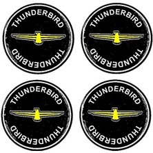 BS.Elektronik Etiketçilere Özel Thunderbırd Jant Göbeği Damla Sticker - Jant Göbeği Damla Sticker Thunderbird