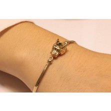 Güler Kuyumculuk 14 Ayar Altın Kaplan Model Bileklik