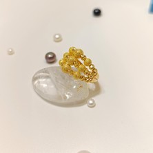 Altın Ofisi 3 Sıralı Dorika Toplu Yüzük 22 Ayar Altın