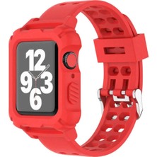 Koodmax - Apple Watch Uyumlu Spor Kordon Kayış Kasa Koruma 38MM 40MM 41MM