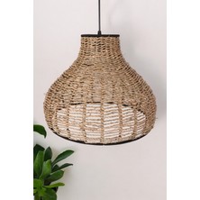 Ocean Point Tekli Sarkıt Avize Doğal Deniz Sazı Salon Mutfak Oturma Odası 40CM Oceanpoint