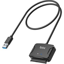 Bix BX04HD USB 3.0 SATA 2.5" inch 3.5" inch SSD Hard Disk Çevirici Dönüştürücü Adaptör