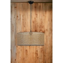 Lumexx Örgülü Rattan Abajurlu Tekli Sarkıt Avize