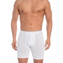 Marmara 3'lü Paket Erkek Uzun Paçalı Likralı Boxer Beyaz - 2xl