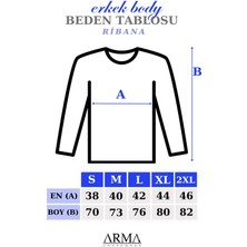 Marmara Qumasch 2'li Paket Erkek Badi Uzun Kollu T-Shirt V Yaka Basic %100 Pamuk Ribana Beyaz - 2xl