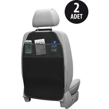 Mercedes-Benz T-Mod. (S123) 200 T (101 Hp) 1981UYUMLU Araba Koltuk Arkası Koruyucu 2'li Organizer - Su Geçirmez Oto Koltuk Koruyucu