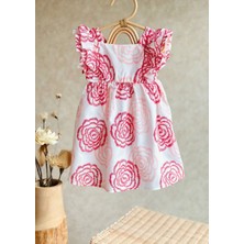 Lolipop Kids Store Kız Çocuk Güllü Elbise