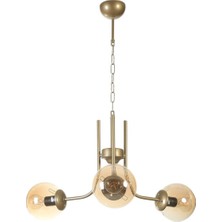 Lumexx Nevada 3 Lü Eskitme Bal Camlı Avize