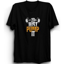 The Fame Just Pump It, Gym, Gorilla, Body Building, Vücut Geliştirme, %100 Pamuk Tişört
