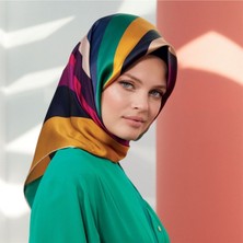Armine Nostalji Serisi %100 Twill Ipek Eşarp 8301D 84