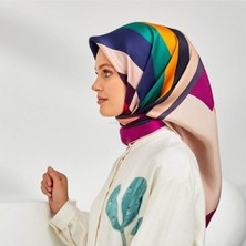 Armine Nostalji Serisi %100 Twill Ipek Eşarp 8301D 84