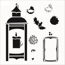 Stencil Sarayi Boyama Şablon 3 Boyutlu - 8083