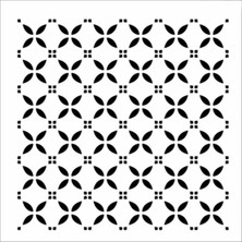 Stencil Sarayi Boyama Şablon Zemin Deseni - 8123