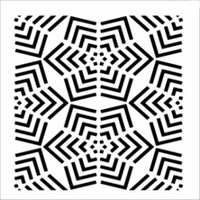 Stencil Sarayi Boyama Şablon Zemin Deseni - 8124