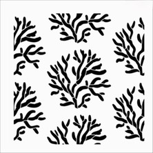 Stencil Sarayi Boyama Şablon Zemin Deseni - 8139