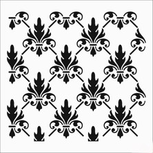 Stencil Sarayi Boyama Şablon Zemin Deseni - 8173