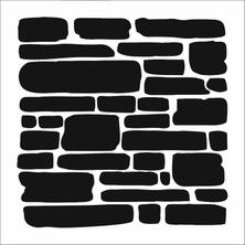 Stencil Sarayi Boyama Şablon Zemin Deseni - 8382