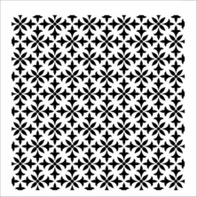 Stencil Sarayi Boyama Şablon Zemin Deseni - 8130