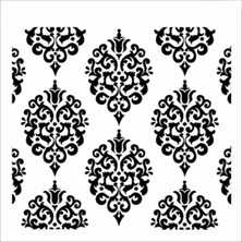Stencil Sarayi Boyama Şablon Zemin Deseni - 8136