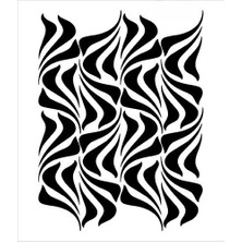 Stencil Sarayi Boyama Şablon Zemin Deseni - 4073