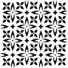 Stencil Sarayi Boyama Şablon Zemin Deseni - 4324