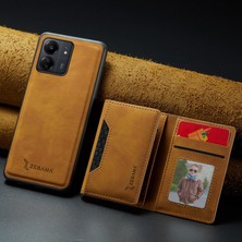 Zebana Xiaomi Redmi 13C Uyumlu Kılıf Zebana 2in1 Elite Class Cüzdanlı Deri Kılıf Kahverengi