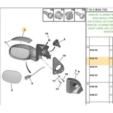 Ayna Kapağı Sol 206 (2541630003-8152.42)