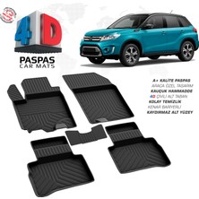 RK Carshop Suzuki Vitara 4 Ferrous 4d Havuzlu Kauçuk Paspas 2015 ve Üstü