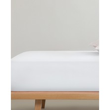 English Home Düz 2 Pamuklu King Size Lastikli Çarşaf 200x200 Cm Beyaz