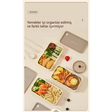 Dilele Japon Tarzı Kare Mikrodalga Isıtmalı Çift Katlı Öğle Yemeği Kutusu // Öğrenci Öğle Yemeği Kutusu DL113 (Yurt Dışından)