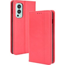 Mellow Mall Oneplus Nord 2 5g Pu Deri Manyetik Kapatma Cüzdan Için Kılıf (Yurt Dışından)