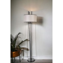 Lumexx Belen Siyah Lambader Silindir Açık Hasır Abajurlu