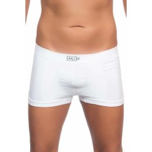 Miraxx Beyaz Emay 2102 Soft Erkek Boxer
