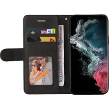 Mellow Mall Samsung Galaxy S22 Ultra Kart Yuvası Standı Iki Renkli Pu Flip (Yurt Dışından)