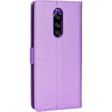 Mellow Mall Sony Xperia 1 Kickstand Kapak Kart Tutucu Manyetik Cüzdan Için Kılıf (Yurt Dışından)