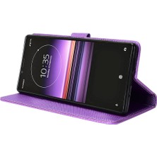 Mellow Mall Sony Xperia 1 Kickstand Kapak Kart Tutucu Manyetik Cüzdan Için Kılıf (Yurt Dışından)