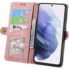 Mellow Mall Samsung Galaxy S21 Ultra Darbeye Deri Kılıf Için Flip Case Basit (Yurt Dışından)