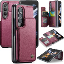 Mellow Mall Samsung Galaxy Z Fold 4 5g Kickstand Pu Deri Için Caseme Cüzdan Kılıf (Yurt Dışından)