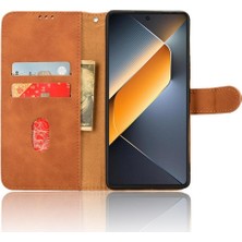 Mellow Mall Tecno Pova 6 Pro 5g Kart Ekleme Deri Folio Flip Case Için Kılıf (Yurt Dışından)