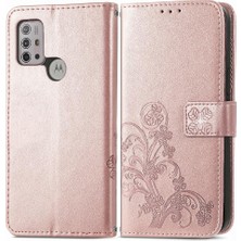 Mellow Mall Motorola Moto G30 Deri Kılıf Kapak Kapak Kısa Kayış Zarif (Yurt Dışından)