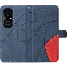 Mellow Mall Huawei P50 Pro Pu Deri Flip Folio Kılıf Kickstand Koruyucu (Yurt Dışından)