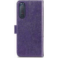 Mellow Mall Sony Xperia 5 Ii Dört Yapraklı Yonca Zarif Iş Flip Kapak Için Kılıf (Yurt Dışından)